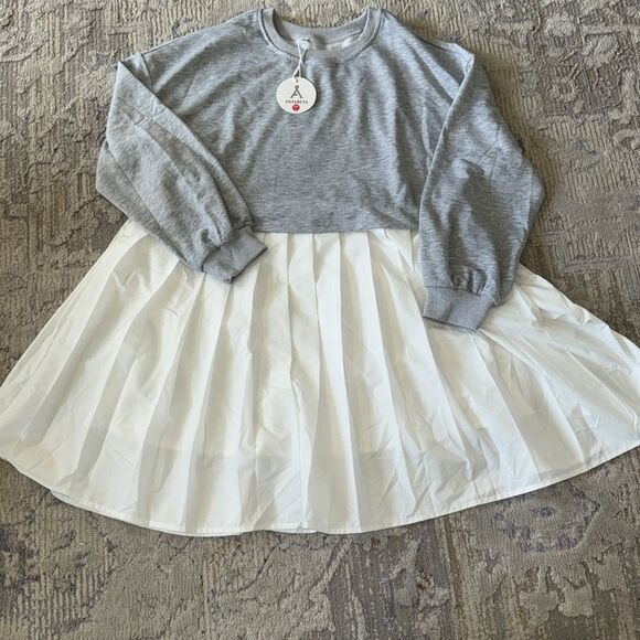 Anrabess Sweatshirt Pleated Dress size Large New - Picture 8 of 13